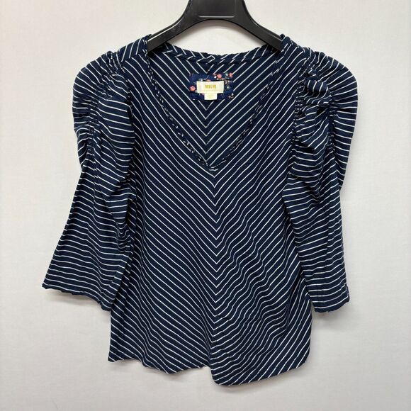 Maeve Tops - Maeve by Anthropologie 3/4 Sleeve Blouse Top Shirt Size Large C032 -5